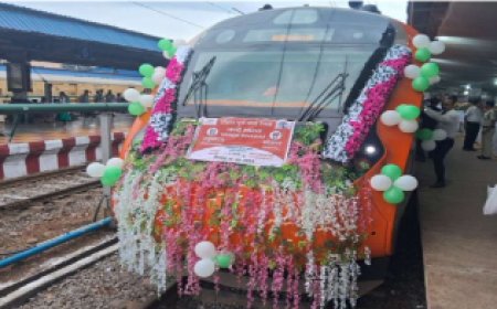 छत्तीसगढ़ की दूसरी 'वंदे भारत' ट्रेन का शुभारंभ: पीएम मोदी ने हरी झंडी दिखाकर रायपुर से विशाखापट्टनम के लिए रवाना किया...