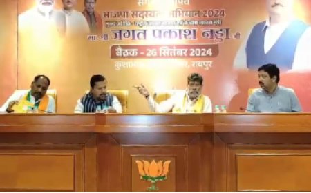 60 लाख नए सदस्य बनाने की योजना: भाजपा का महा अभियान और नितिन नबीन की बैठक शुरू