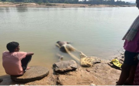 तीन दिन बाद मिला चेकडैम में डूबे मछुआरे का शव, जाल में फंसा हुआ था मृतक