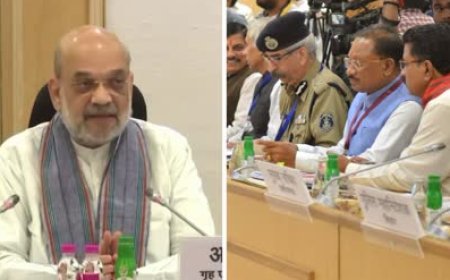 अमित शाह की नक्सल प्रभावित राज्यों की बैठक: शाह ने साय सरकार को सराहा