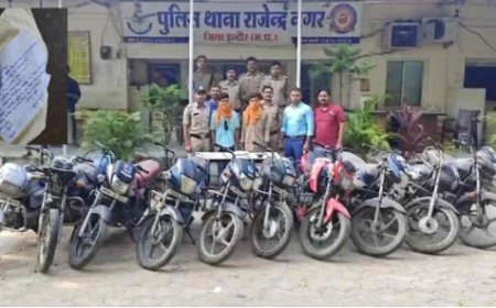 बाइक चोर गिरोह का भंडाफोड़: दो युवक गिरफ्तार, 10 बाइक और अवैध हथियार बरामद
