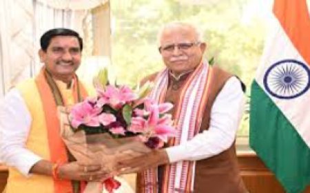 केंद्रीय मंत्री तोखन साहू ने मनोहर लाल खट्टर को हरियाणा चुनाव जीतने पर शुभकामनाएँ दीं
