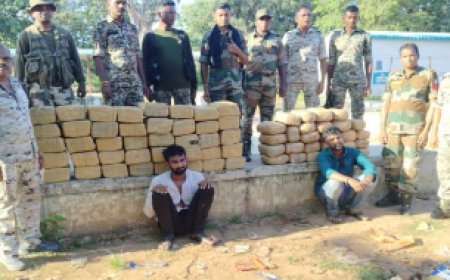 लिस की बड़ी कार्रवाई: 25 लाख रुपये का गांजा बरामद, दो तस्कर गिरफ्तार