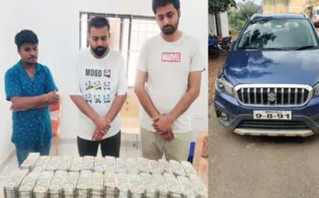 कार में करोड़ों की राशि ले जाते दो युवक गिरफ्तार, पुलिस ने मंगवाई कैश गिनने की मशीन